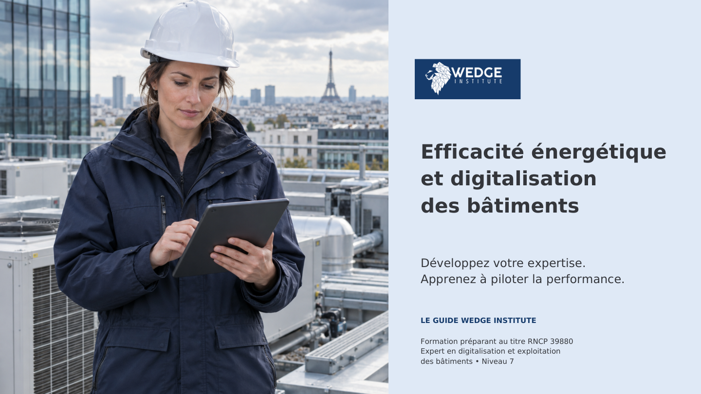 Couverture du guide WEDGE : efficacité énergétique et digitalisation des bâtiments